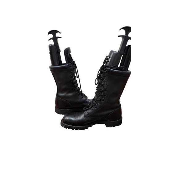 Nice Carolina Jump Boots Black Leather Made In Usa Sz 8 Paratrooper main image 6